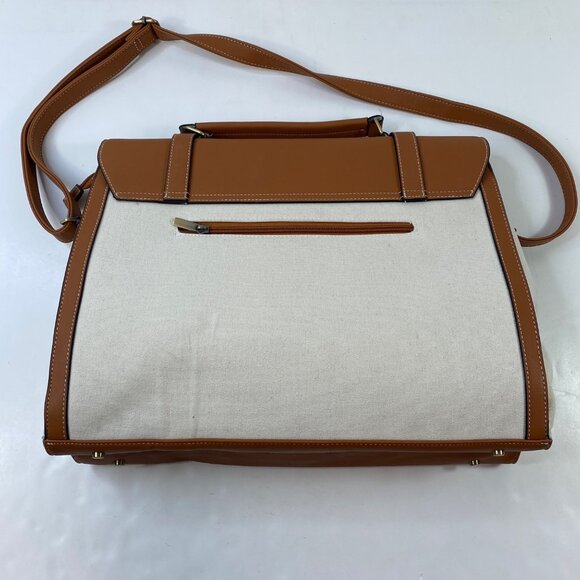 Missine Womens Professional Canvas Laptop Messenger Tote Work Travel Bag - Picture 6 of 8